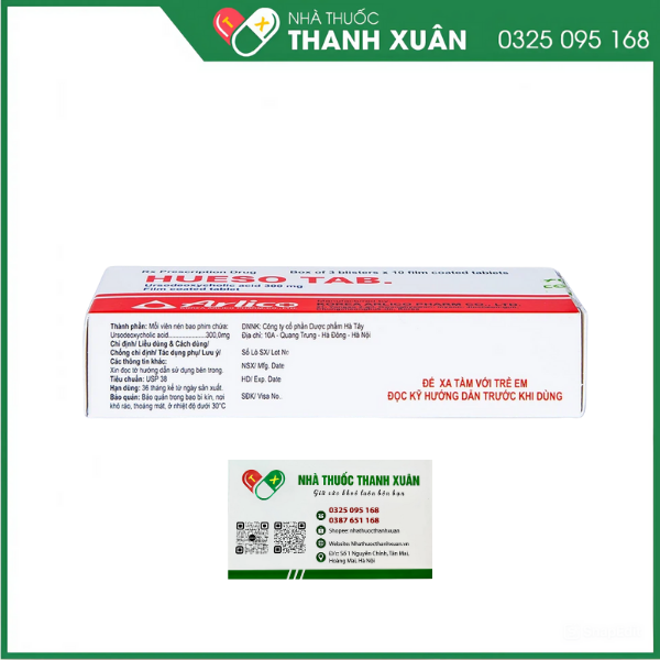 Hueso Tab. hỗ trợ trị bệnh lý về gan mật